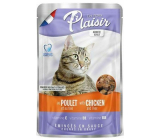 Plaisir Cat s kuracím a pečeňou kompletné krmivo pre mačky kapsička 100 g