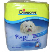 Gimborn Plienky, výchovné podložky pre šteniatka silne savé podložky, možno použiť do psích záchodov 60 x 60 cm 10 kusov
