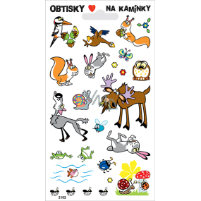 Arch Obtisky na kamienky Lesné zvieratká 17 x 9,5 cm