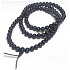 108 Mala náhrdelník Ebenový prírodný tibetský budhistický modlitebný kruh, korálky so šiestimi znakmi mantry, 8 mm