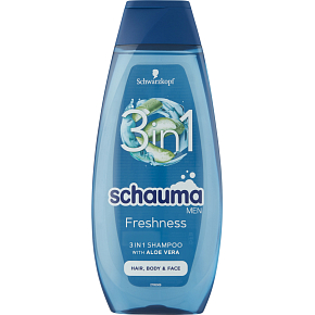 Schauma šampon Men 3v1 morské minerály a aloe vera, 400 ml