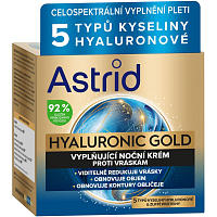 Astrid  Hyaluronic Gold nočný pleťový krém 50 ml