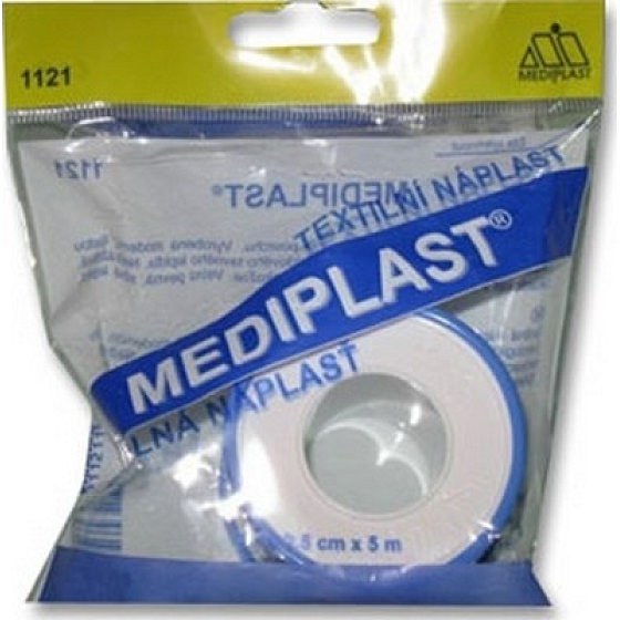 Mediplast textilná náplasť cievka 2,5 cm x 5 m 1 kus