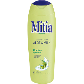 Mitia Soft Care Aloe Vera & Milk sprchový gel, 400 ml