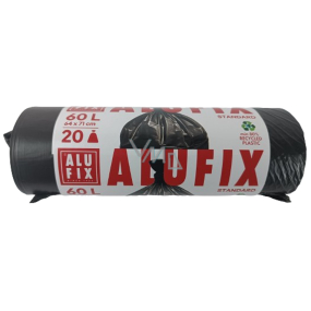 Alufix Sáčky do odpadkového koša čiernej, 10 μ, 60 llitrů, 64 X71 cm, 20 kusov