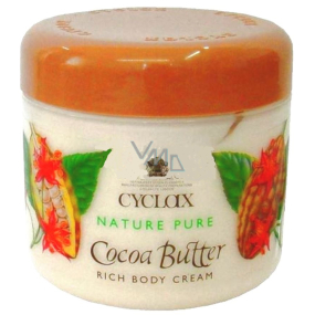Cyclax Nature Pure Kakaové maslo regeneračné a hydratačné telový krém obohatený o kakaové maslo 300 ml