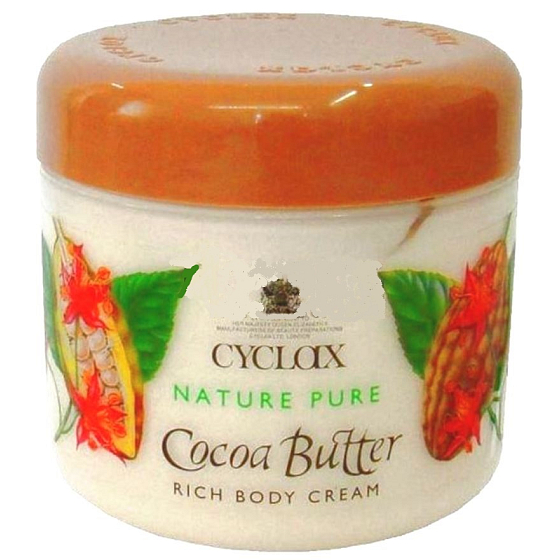 Cyclax Nature Pure Kakaové maslo regeneračné a hydratačné telový krém obohatený o kakaové maslo 300 ml