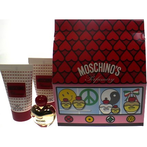 Moschino Glamour parfumovaná voda pre ženy 5 ml + telové mlieko 25 ml + sprchový gél 25 ml, darčeková sada