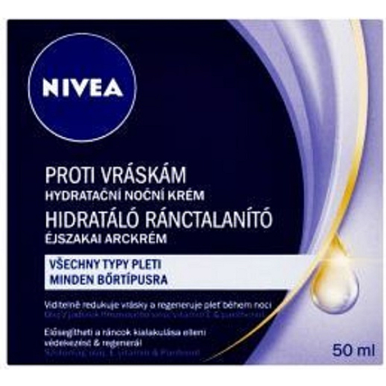 Nivea Anti-Wrinkle + Moisture 35+ Hydratačný nočný krém proti vráskam 50 ml