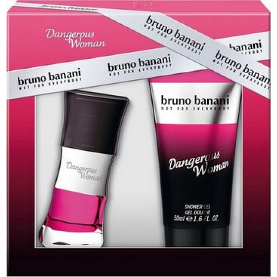 Bruno Banani Dangerous toaletná voda pre ženy 20 ml + sprchový gél 50 ml, darčeková sada
