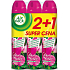 Air Wick Ružové kvety stredomoria 4v1 osviežovač vzduchu sprej 3 x 240 ml