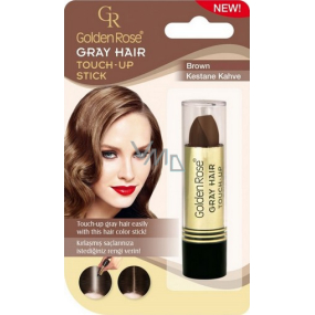 Golden Rose Gray Hair Touch-up Stick farbiaci korektor na odrastené a šedivé vlasy 05 Brown 5,2 g