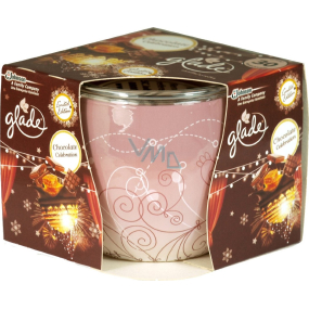 Glade by Brise Chocolate Celebration vonná sviečka v skle, doba horenia až 30 hodín 120 g