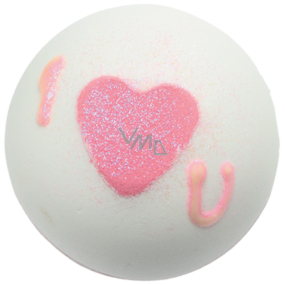 Bomb Cosmetics Trblietavé srdce - Heart That Glitters Šumivý balistik do kúpeľa 160 g