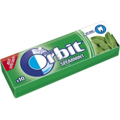 Wrigleys Orbit Spearmint žuvačky bez cukru dražé 10 kusov 14 g