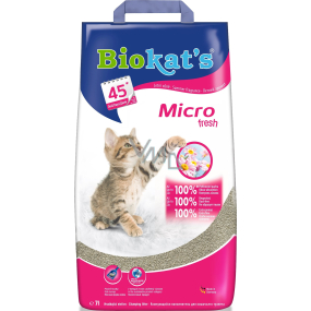 Biokats Micro Fresh Stelivo pre mačky 100% jemný prírodný íl 7 l