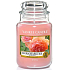 Yankee Candle Sun Drenched Apricot Rose - Vyšisovaná marhuľová ruža vonná sviečka Classic veľká sklo 623 g