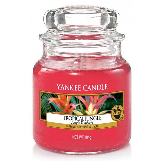 Yankee Candle Tropical Jungle - Tropická džungľa vonná sviečka Classic malá sklo 104 g