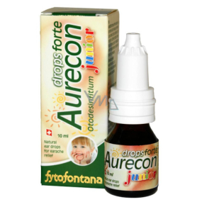 Fytofontana Aurecon Junior drops forte prírodné ušné kvapky pre úľavu od bolesti 10 ml