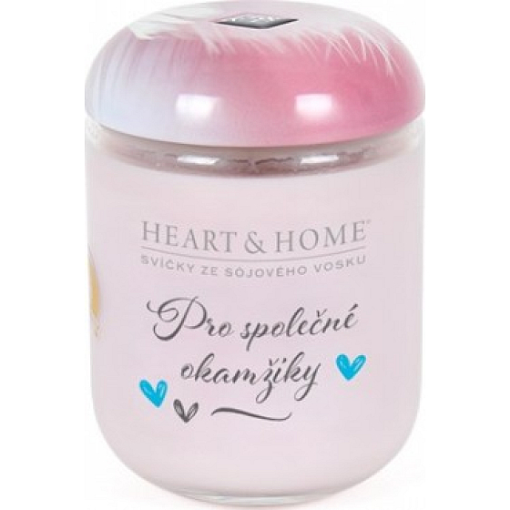 Heart & Home Pre spoločné okamihy Sójová vonná sviečka stredná horí až 30 hodín 110 g