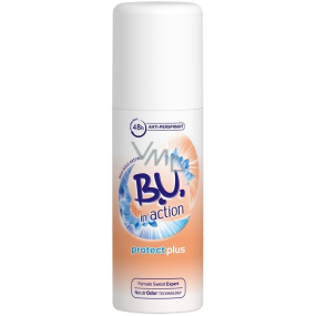BU In Action Protect Plus antiperspirant dezodorant sprej pre ženy mini 50 ml