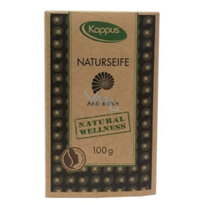 Kappus Natural Wellness Aktívne uhlie certifikovanej prírodnej mydlo 100 g