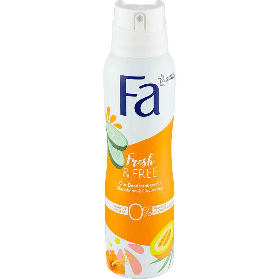Fa Fresh & Free Cucumber & Melon 48h deodorant sprej pre ženy 150 ml