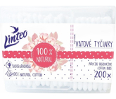 Linteo 100% papierové vatové tyčinky do uší 200 kusov