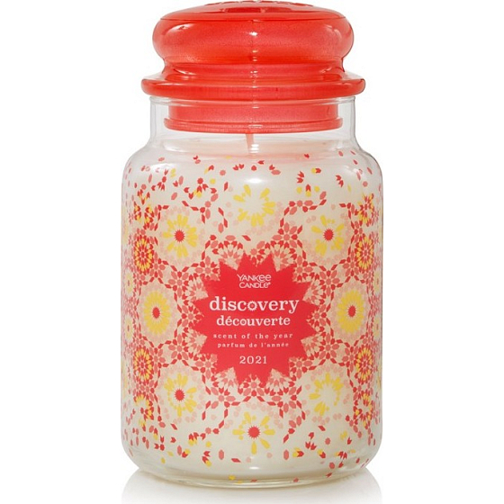 Yankee Candle Discovery Vôňa roka 2021 - Objavujte! Vôňa roka 2021 vonná sviečka Classic veľká sklo 623 g