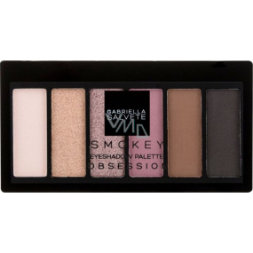 Gabriella Salvete Eyeshadow Palette paleta očných tieňov Smokey Obsession 10 g
