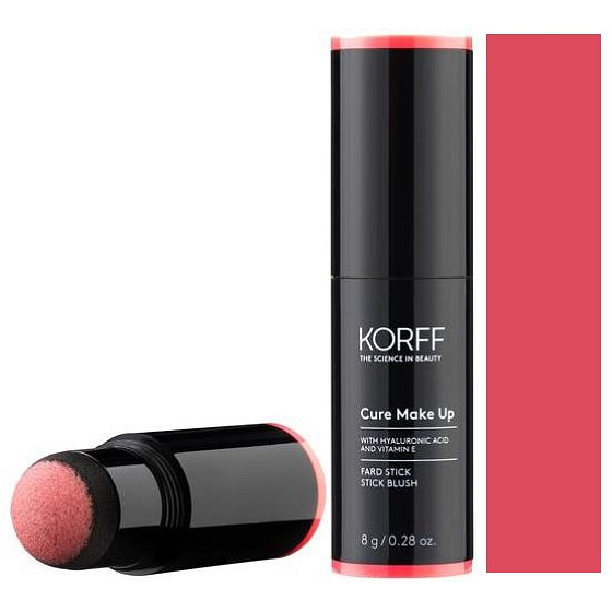 Korff Cure Make up Stick Blush tvárenka v tyčinke s penovým aplikátorom 02 8 g