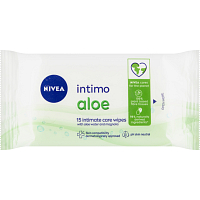 Nivea Intimo Aloe Ubrousky pre intimnú hygienu, 15 ks