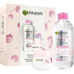 Garnier Rose Box micelárna voda pre citlivú pleť 400 ml + hydratačný denný krém 50 ml, kozmetická sada