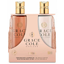 Grace Cole Ginger Lily & Mandarin - sprchový gél Ginger Lily and Mandarin 300 ml + hydratačné telové mlieko 300 ml, kozmetická sada pre ženy