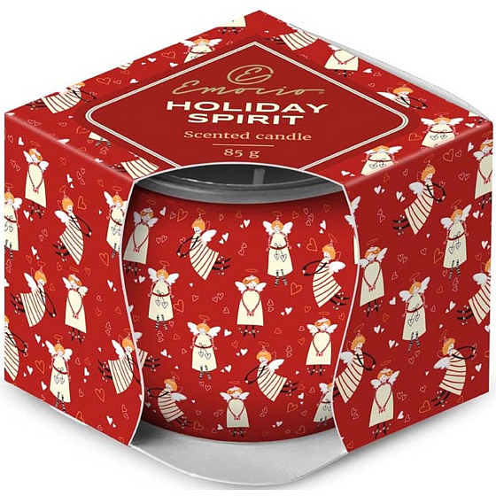 Emocio Dekor Holiday Spirit - Sviečka s vôňou sušienok a smotany sklo 70 x 62 mm 85 g