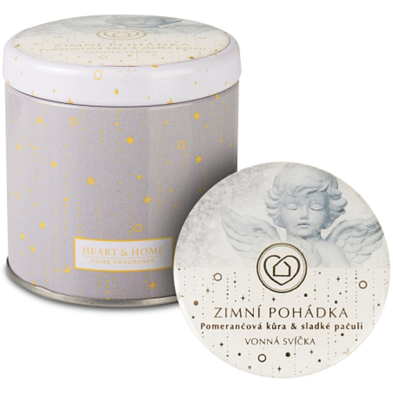 Sviečka Heart & Home Winter Fairy Tale v plechovke horí až 30 hodín 125 g