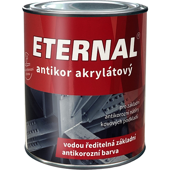 Eternal Antikor základná farba na kov antikorózna, šedá, 700 g