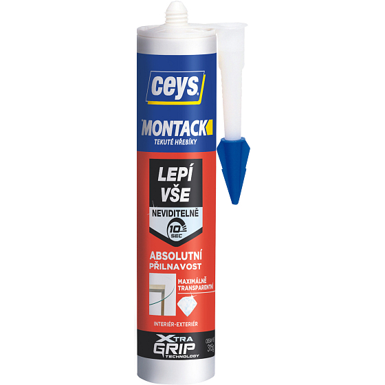 Ceys Montack lepí všetko neviditeľne montážne lepidlo, 315 g