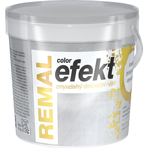 REMAL Color Efekt umývateľná dekoračná farba, 0900 strieborný, 400 g REMAL Color Efekt umývateľná dekoračná farba, 0900 strieborný, 400 g