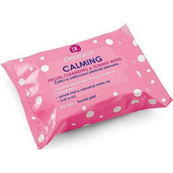 Dermacol Calming Facial Cleansing odličovacie pleťové obrúsky 25 kusov