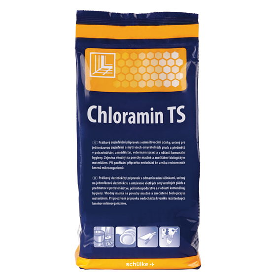 Chloramín TS práškový dezinfekčný prípravok s odmasťovacími účinkami 1 kg