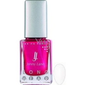 Jenny Lane Long Wear lak na nechty s dlhotrvajúcim efektom Biely matný 14 ml