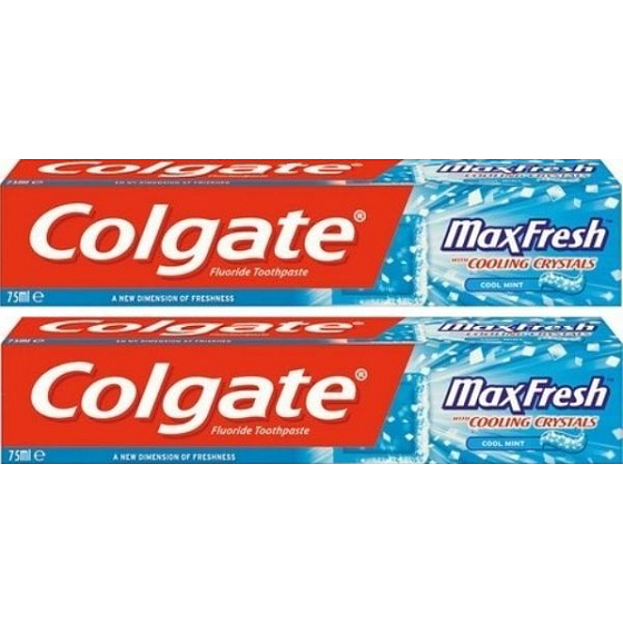 Colgate Max Fresh Cool Mint Blue zubná pasta 2 x 75 ml