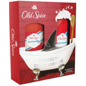 Old Spice White Water tuhý dezodorant stick pre mužov 50 ml + sprchový gél 250 ml, kozmetická sada