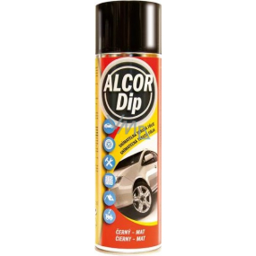 Alcor Dip snímateľná tekutá fólia Čierny - mat 500 ml sprej