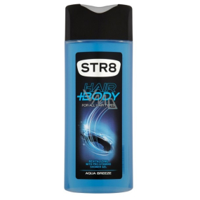 Str8 Aqua Breeze sprchový gél na telo a vlasy pre mužov 400 ml