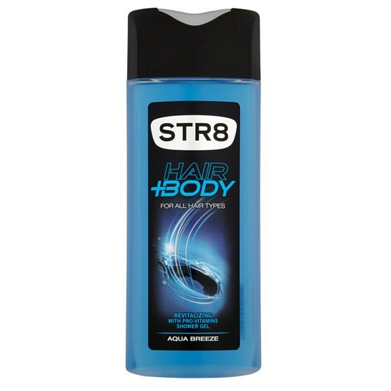 Str8 Aqua Breeze sprchový gél na telo a vlasy pre mužov 400 ml