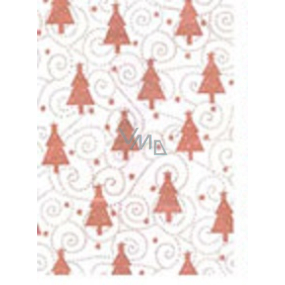 Ditipo Darčekový baliaci papier 70 x 500 cm Vianočný béžový hnedé vianočné stromčeky