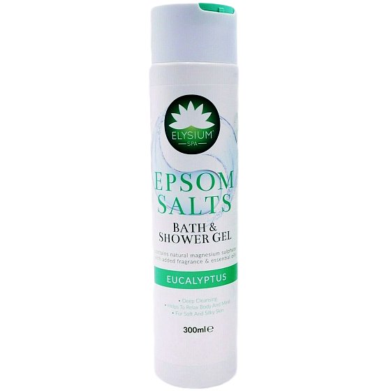 Elysium Spa Eukalyptus kúpeľový a sprchový gél s obsahom prírodného síranu horečnatého a pridanou vôňou esenciálnych olejov 300 ml