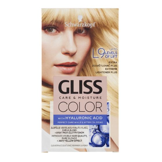 Schwarzkopf Gliss Color farba na vlasy L9 Extra zosvetľovač plus 2 x 60 ml